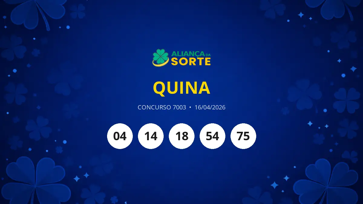 Prêmio da Quina 7003 Acumula e Pode Chegar a R$ 20 Milhões!