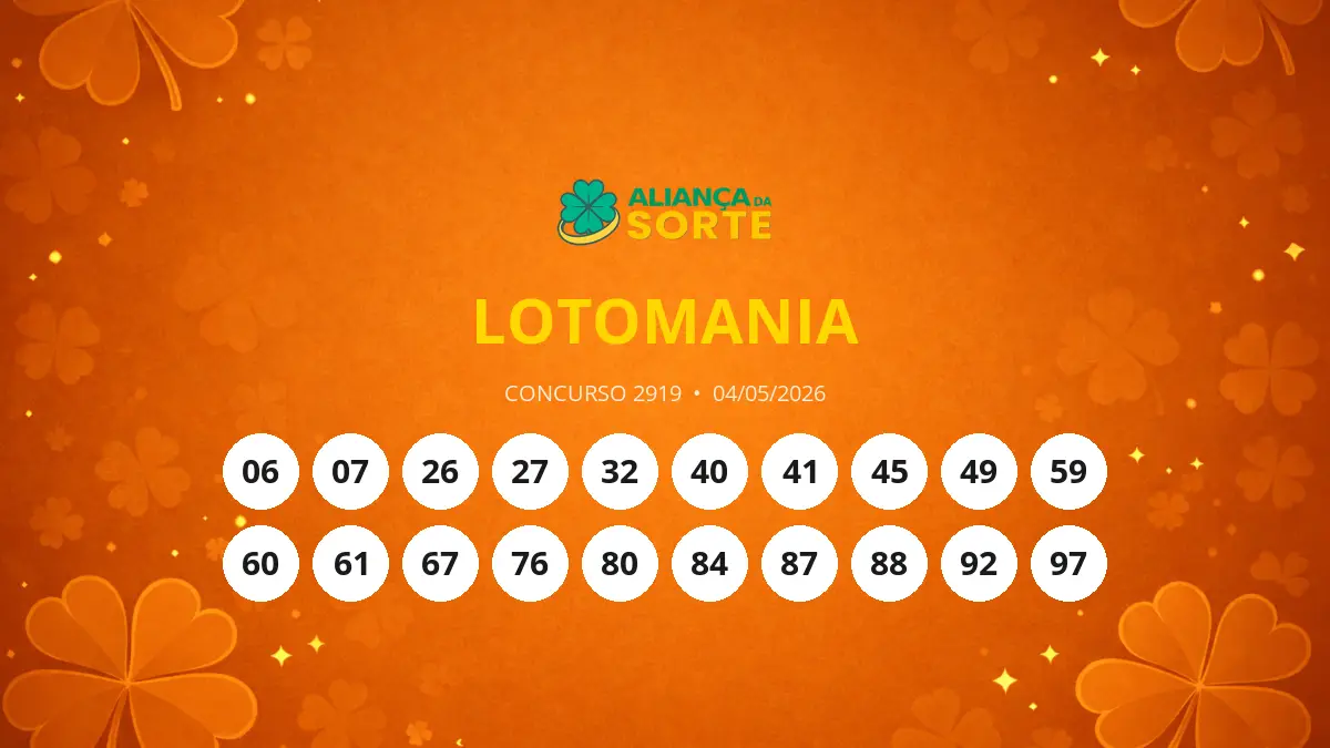 Lotomania 2919: Prêmio Acumula e Próxima Chance é de R$ 2 Milhões!