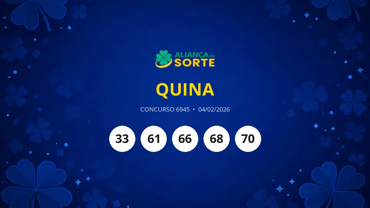 Quina 6945 acumula e prêmio estimado vai a R$ 9,5 milhões