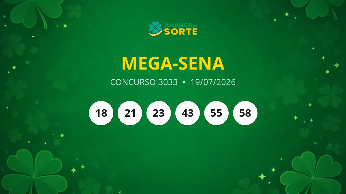 Mega-Sena Concurso 3033: Confira os Resultados e Acumulação