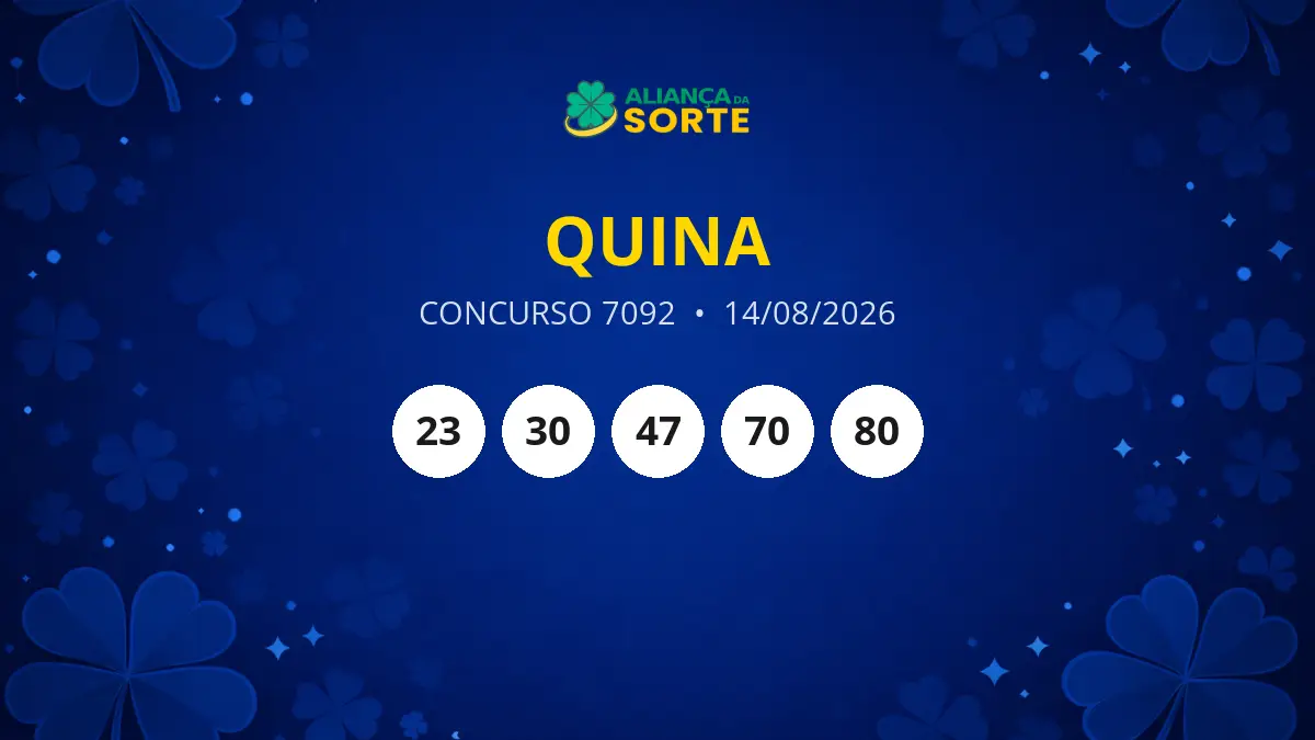 Resultados do Concurso 7092 da Quina: Prêmio Acumulado